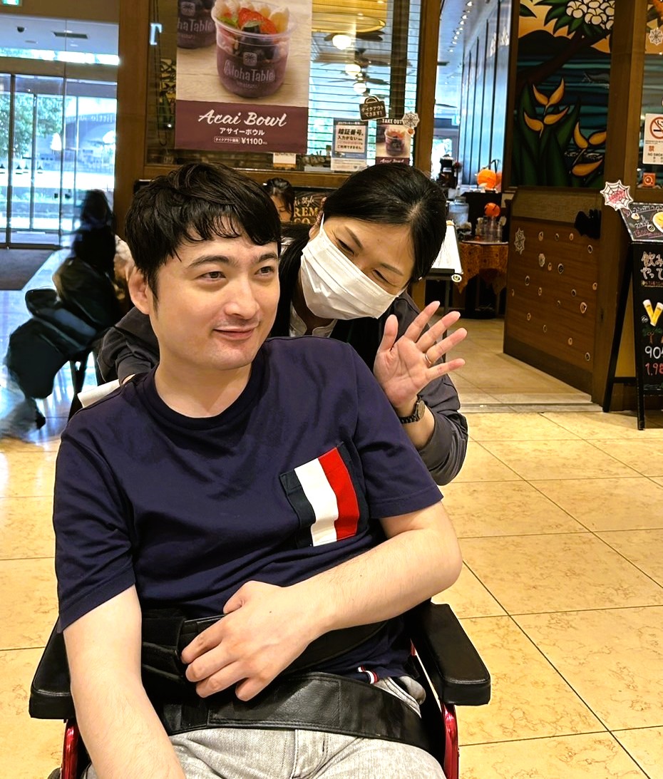 移動支援での外出の様子